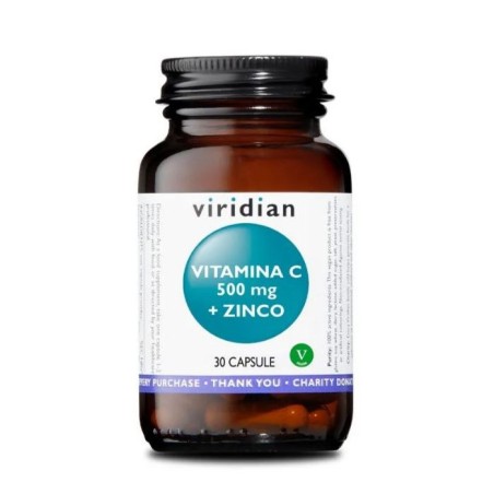 VIRIDIAN VITAMIN C 500MG + ZINCO 30 CAPSULE