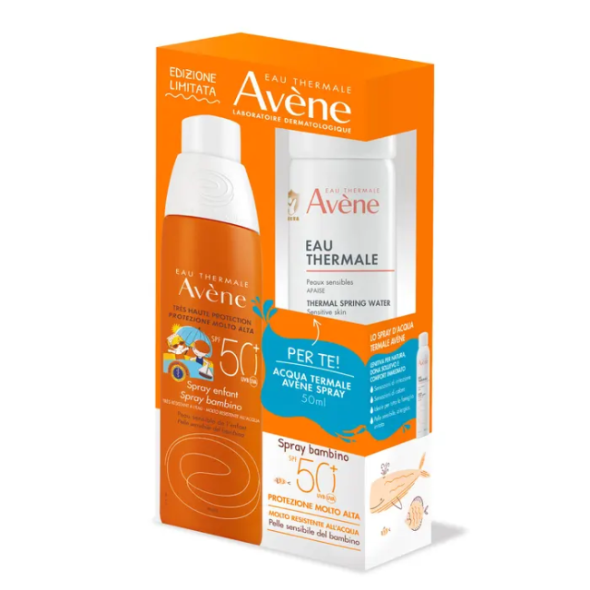 AVENE SOLARI SPRAY BAMBINI 50+ 200 ML + SPRAY ACQUA 50 ML