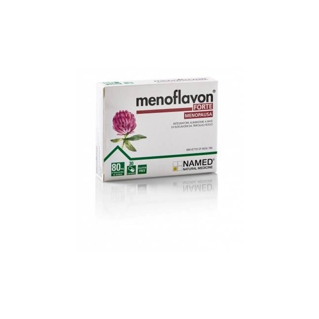 Confezione da 30 capsule di Menoflavon Forte integratore per la menopausa