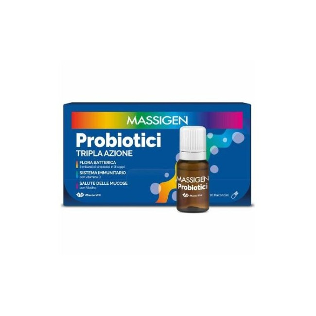 Massigen Probiotici 10 Flaconcini x 8 ml