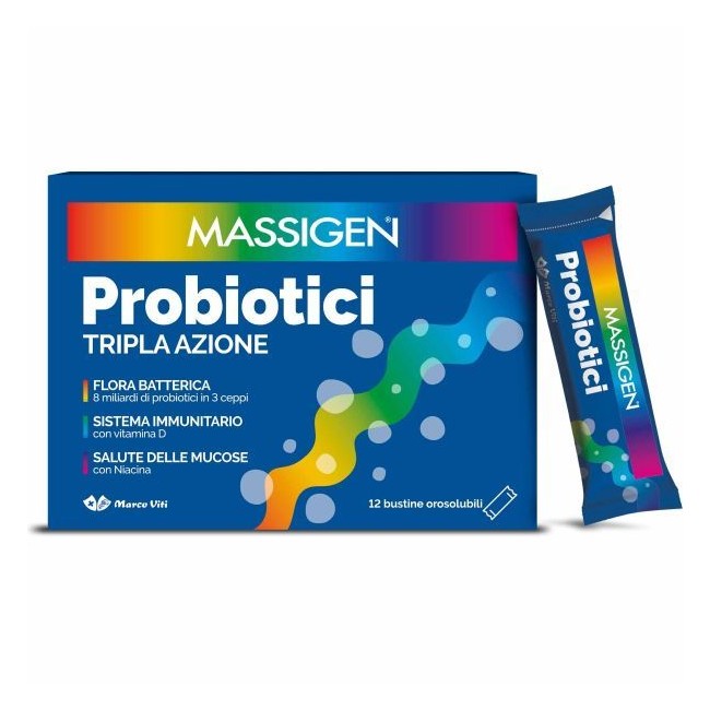 Massigen Probiotici 12 Stickpack da 1 g