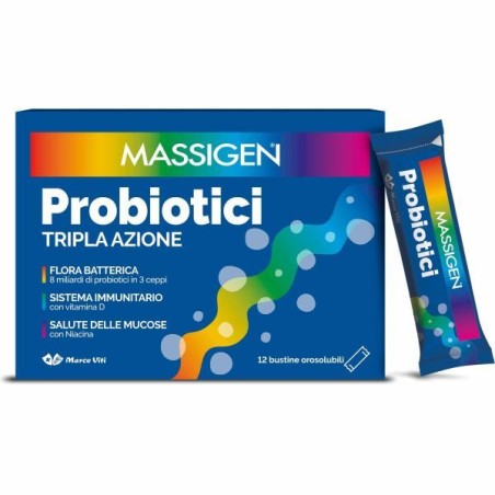 Massigen Probiotici 12 Stickpack da 1 g