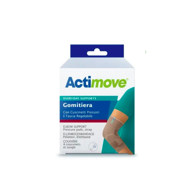 ACTIMOVE EVERYDAY GOMITIERA ELASTICA CON CUSCINETTI PRESSORI E FASCIA REGOLABILE S