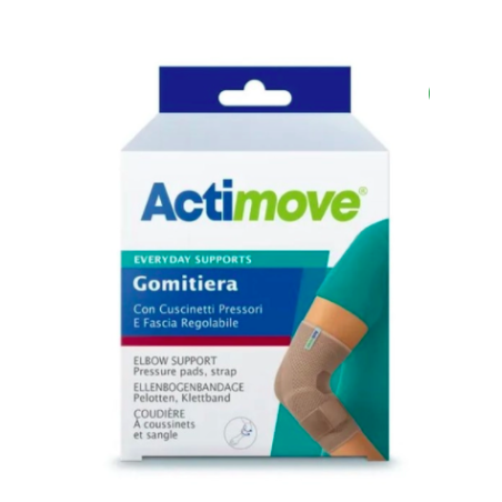 ACTIMOVE EVERYDAY GOMITIERA ELASTICA CON CUSCINETTI PRESSORI E FASCIA REGOLABILE S