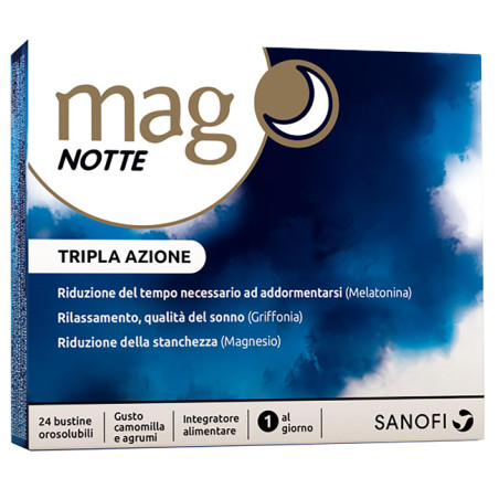 Mag Notte Integratore Alimentare 24 Bustine