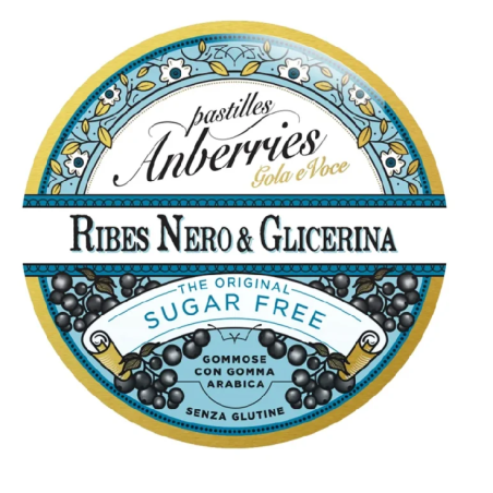 ANBERRIES CLASSICHE RIBES NERO&GLICERINA SENZA ZUCCHERO 50 G