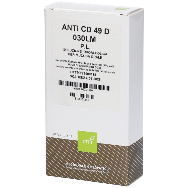 ANTI CD 49 D 030LM POTENZIATA LIQUIDA 20 FIALE IDROALCOLICHE 2ML