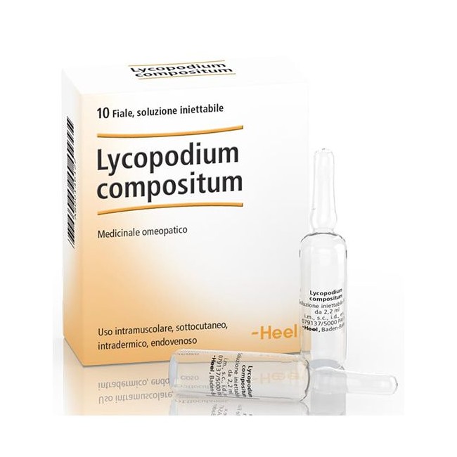 HEEL LYCOPODIUM COMPOSITUM 10 FIALE DA 2,2 ML L'UNA