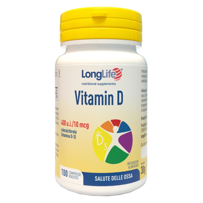 Longlife Vitamin D 400 u.i. Integratore Alimentare 100 Compresse