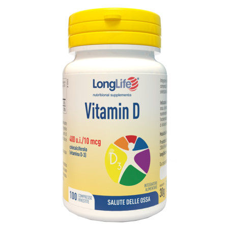 Longlife Vitamin D 400 u.i. Integratore Alimentare 100 Compresse