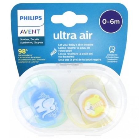 AVENT ULTRA AIR SUCCHIETTO ELEFANTE/LEONE MASCHIO 0-6 MESI 2 PEZZI