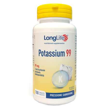 Longlife Potassium 99mg Integratore Alimentare 100 Tavolette