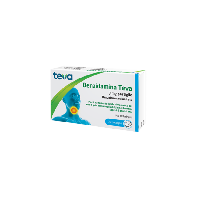 BENZIDAMINA TEVA*20PASTL 3MG