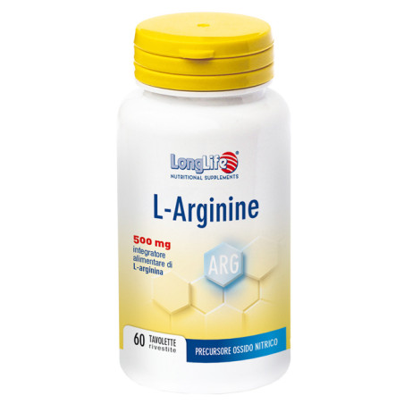 Longlife L-Arginine 500mg Integratore Alimentare 60 Tavolette