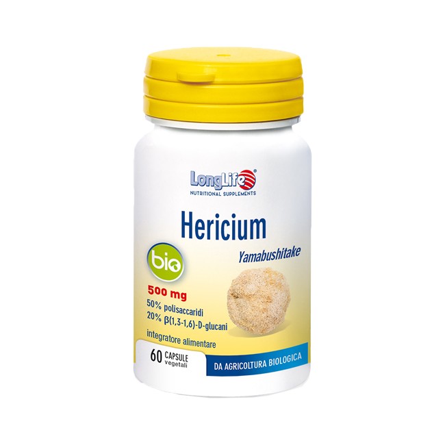 Longlife Hericium Bio Integratore Alimentare 60 Capsule