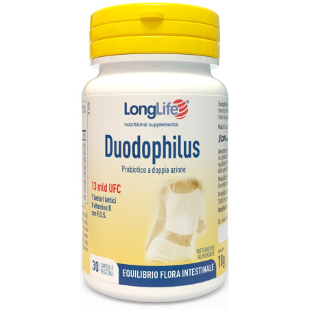 LONGLIFE DUODOPHILUS 30 CAPSULE VEGETALI