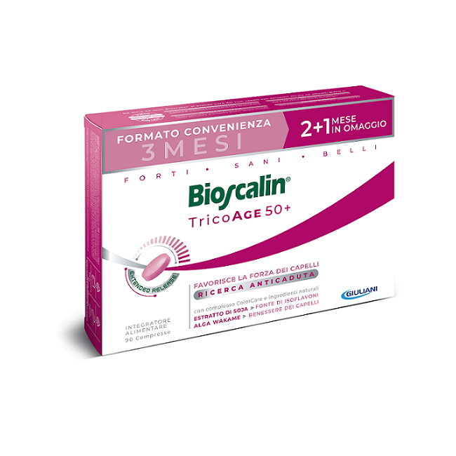 Bioscalin Tricoage 50+Integratore Anticaduta Donna 3 Mesi 90 Compresse