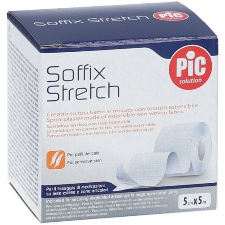 CEROTTO IN ROTOLO PIC SOFFIX STRETCH TESSUTO NON TESSUTO ESTENDIBILE 5X500 CM 1 PEZZO