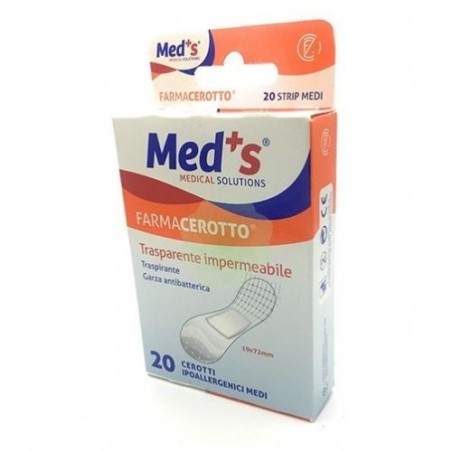 CEROTTO MEDS STRIPS POLIETILENE IPOALLERGENICO MEDIO 20 PEZZI