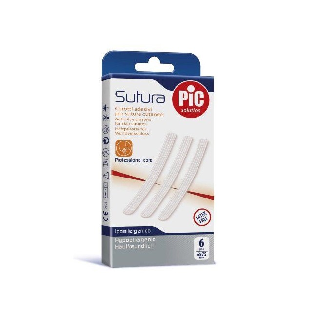 CEROTTO PER SUTURA PIC SOLUTION 6 X 75 MM 6 PEZZI