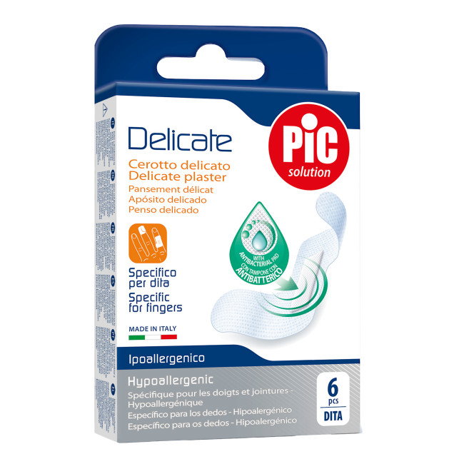 CEROTTO PIC DELICATE SUPER ANTIBATTERICO 40X86 MM 10 PEZZI