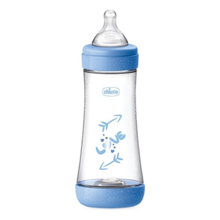 CHICCO BIBERON P5 300ML FAST SILICONE BOY