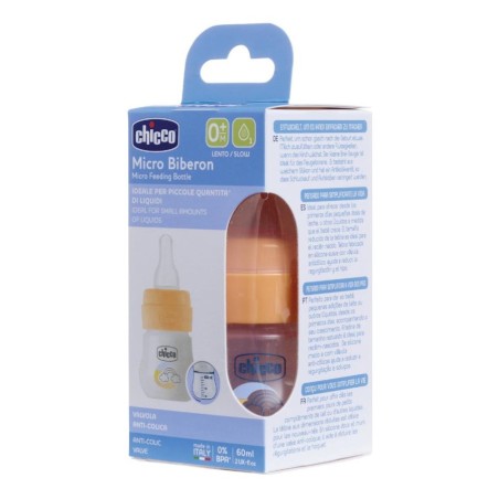 CHICCO MICRO BIBERON 60 ML SILICONE 0M+ UNI