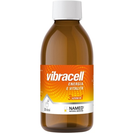 Flacone da 300 Ml Di Named Vibracell integratore energetico ricostituente.