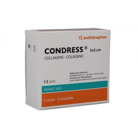 CONDRESS MEDICAZIONE CON COLLAGENE EQUINO 5X5 CM 3 PEZZI