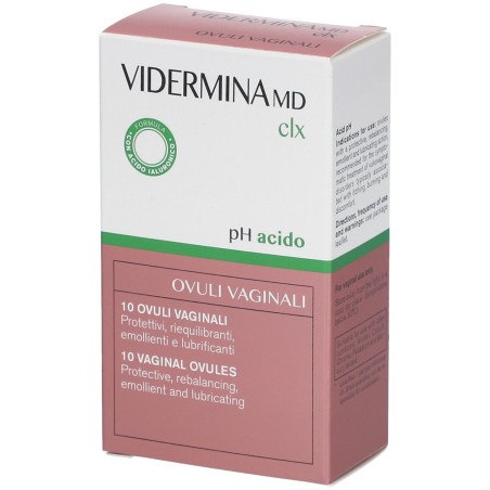 Vidermina Clx Ovuli Vaginali Formula Attiva Ph Acido 10 Pezzi