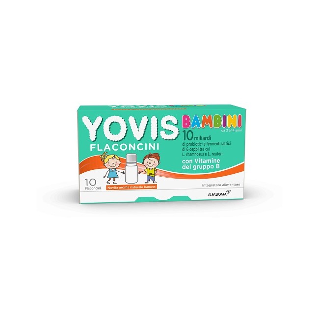 Alfasigma Yovis Bambini Banana 10 Flaconcini Da 10 Ml