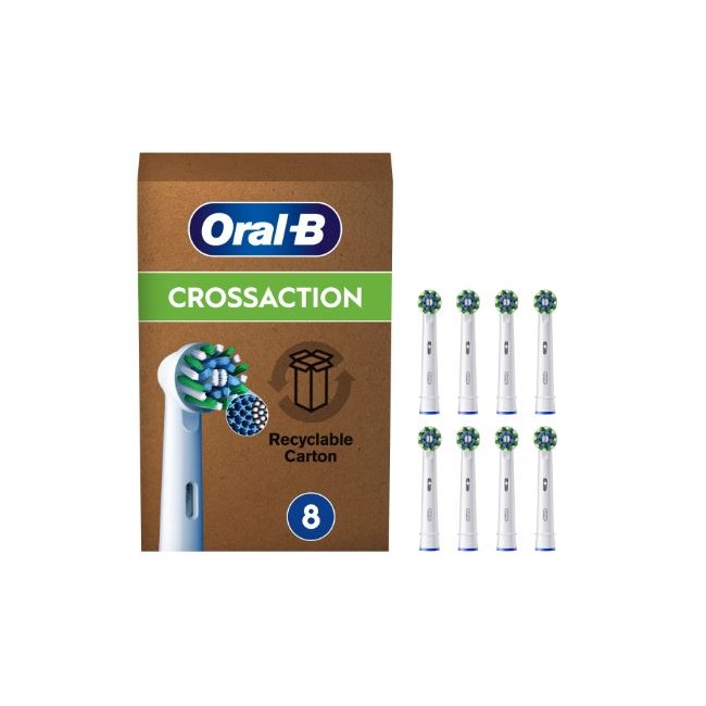 Procter & Gamble Oralb Power Refill Eb50r Crossaction 8 Pezzi