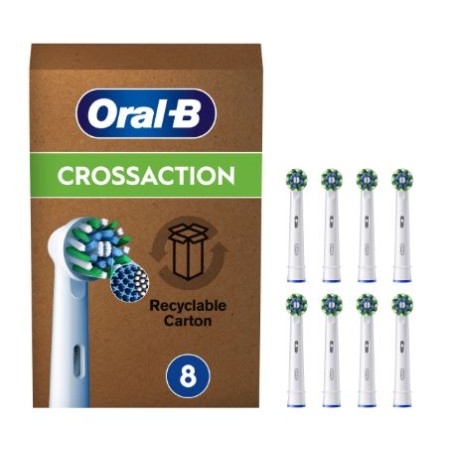 Procter & Gamble Oralb Power Refill Eb50r Crossaction 8 Pezzi