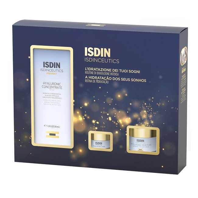 Isdinceutics Pack Idratante Hyaluronico Concentrato 2024 1 Siero 30 Ml + 1 Gel 4 G + 1 Crema 8 G