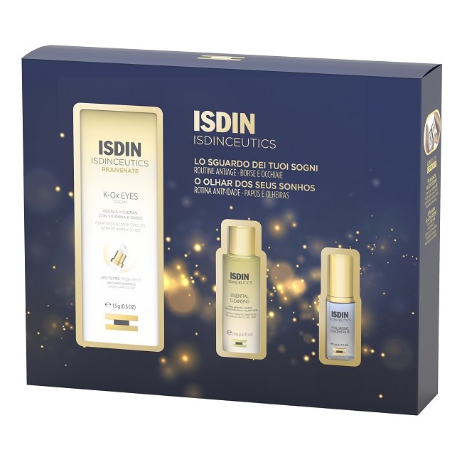 Isdinceutics Pack Sguardo Luminoso 2024 1 Gel 15 Ml + 1 Detergente 27 Ml + 1 Siero 5 Ml