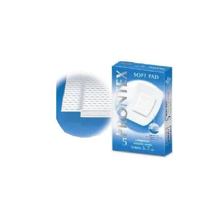 GARZA PRONTEX SOFT PAD COMPRESSA 5X7 CM 5 PEZZI