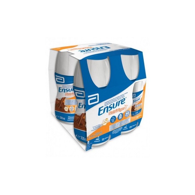 Ensure NutriVigor Cioccolato Integratore Alimentare 4x220ml