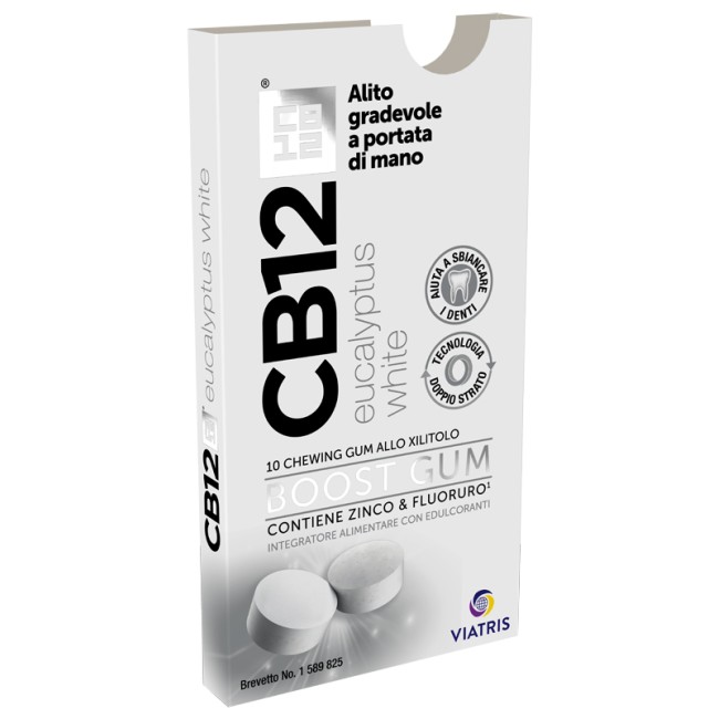 Cb12 Boost Chewing Gum All'Eucalipto 10 Pezzi