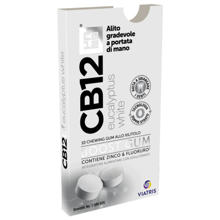 Cb12 Boost Chewing Gum All'Eucalipto 10 Pezzi