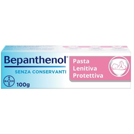 Tubo da 100 grammi di Bepanthenol pasta lenitiva protettiva