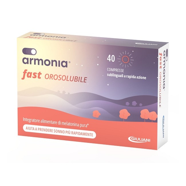 Armonia fast orosolubile melatonina 40 compresse