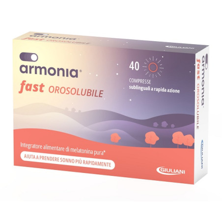 Armonia fast orosolubile melatonina 40 compresse