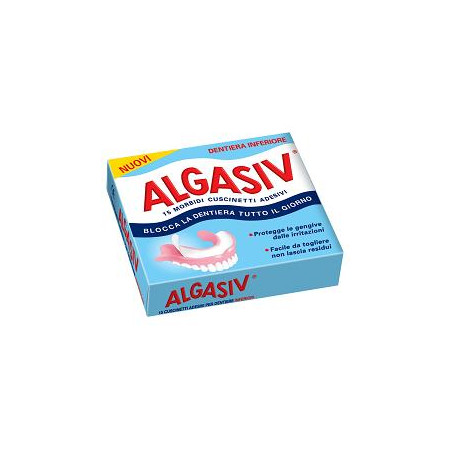 Algasiv Adesivo Protesi Inferiore 15 Pezzi