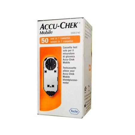 STRISCE MISURAZIONE GLICEMIA ACCU-CHEK MOBILE 50 TEST MIC 2