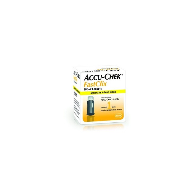 LANCETTE PUNGIDITO ACCU-CHEK FASTCLIX 100 + 2 PEZZI