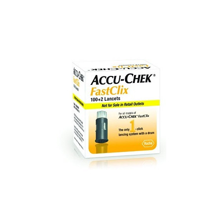 LANCETTE PUNGIDITO ACCU-CHEK FASTCLIX 100 + 2 PEZZI