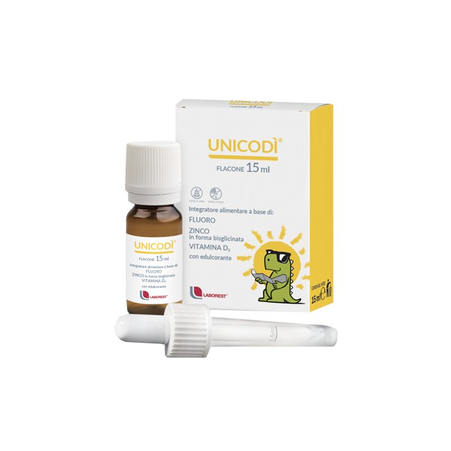 UNICODI' 15 ML  FLUORO ZINCO VITAMINA D3