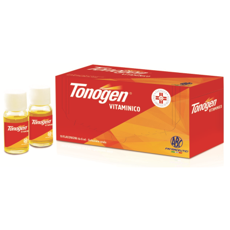 TONOGEN VITAMINICO SOLUZIONE ORALE 10 FLACONI 6ML 10000