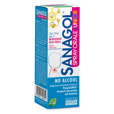 Phyto Garda Sanagol Spray Junior Propoli Gusto Fragola 20ml