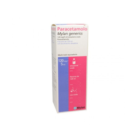 Paracetamolo Mylan 120mg/5ml Sciroppo 120ml